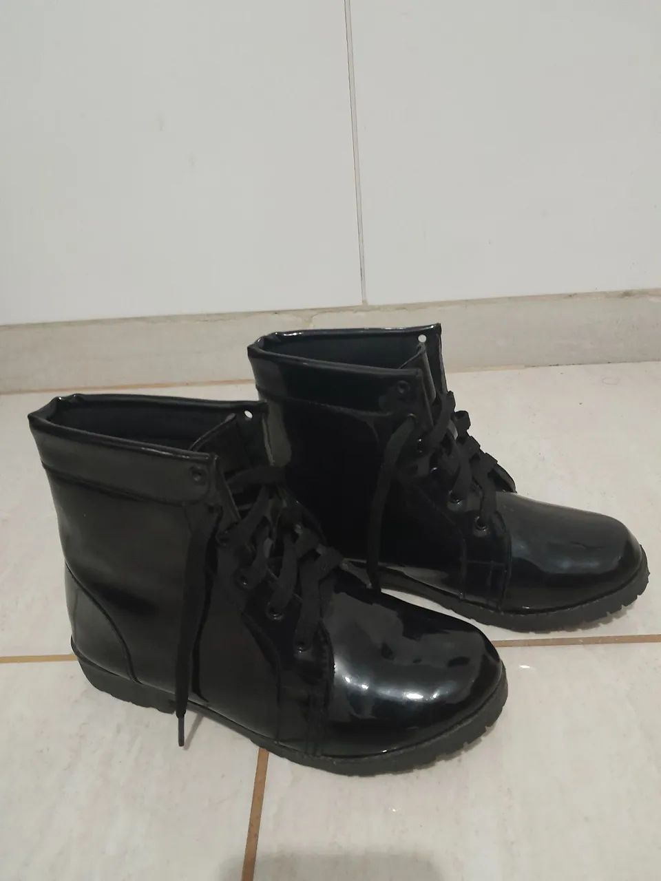 Bota Coturno Feminina Preta