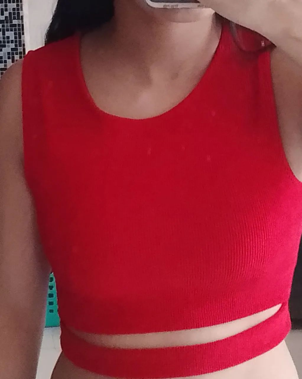 Cropped feminino vermelho  - Foto 3