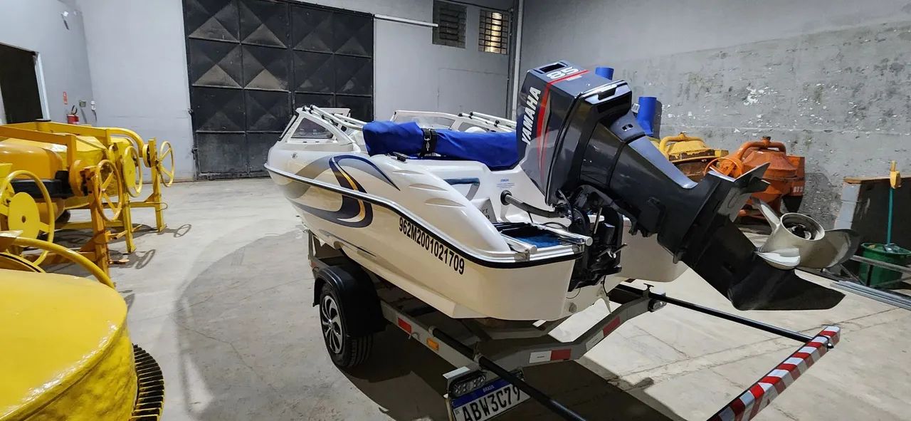 Lancha Focker 160 motor Yamaha 85hp - Foto 3