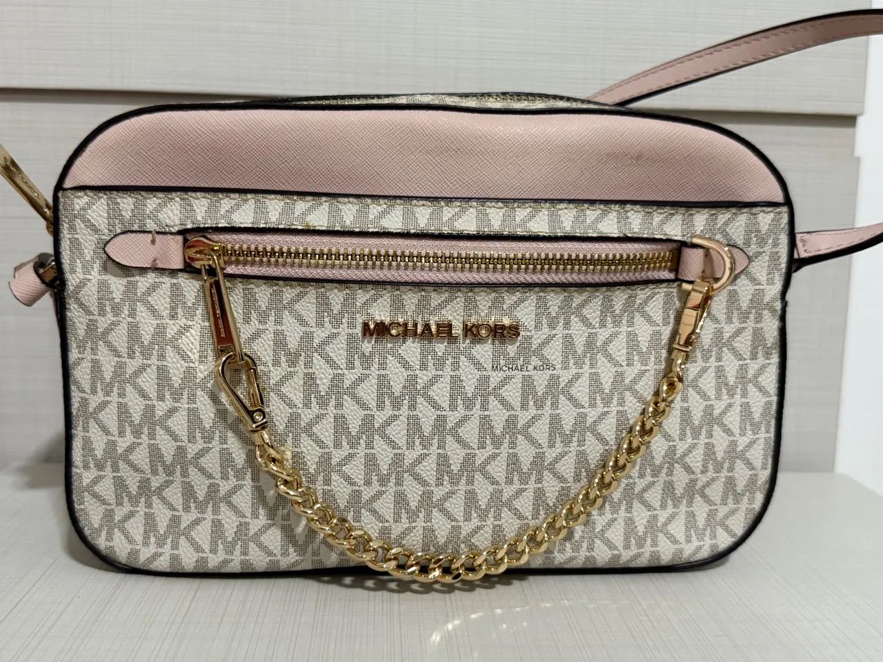 Bolsa Michael Kors - Bege e Rosa - ORIGINAL nunca usada - Foto 3