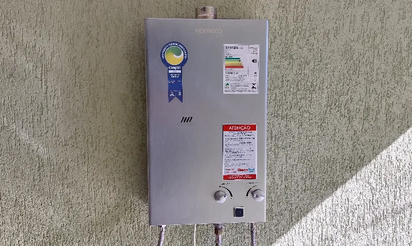 Aquecedor a Gás GLP Automático - Komeco KO 15FI16 litros/min - Inox - Leia anúncio
