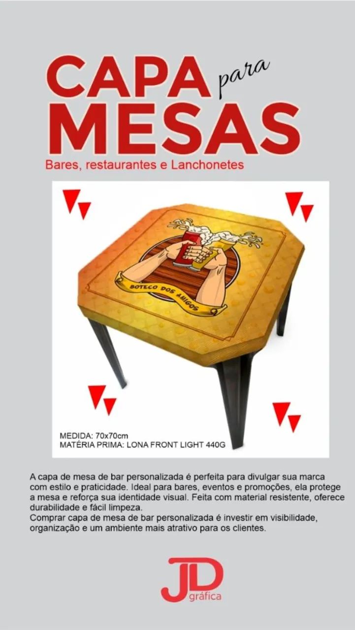 Capas de Mesa Personalizadas