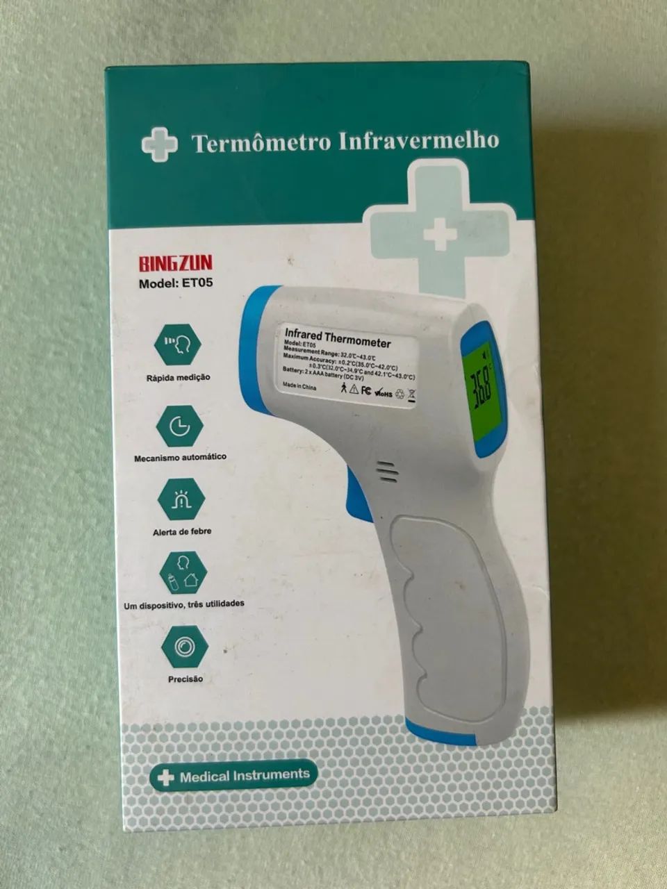 Termômetro Infravermelho Digital - BINGZUN ET05