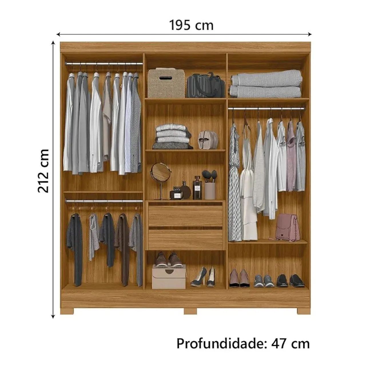 Guarda-Roupa Moderno  ripado  - Foto 3