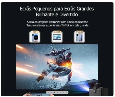 Projetor Insinbox X8 Mini Android 5g, Wifi - Foto 2