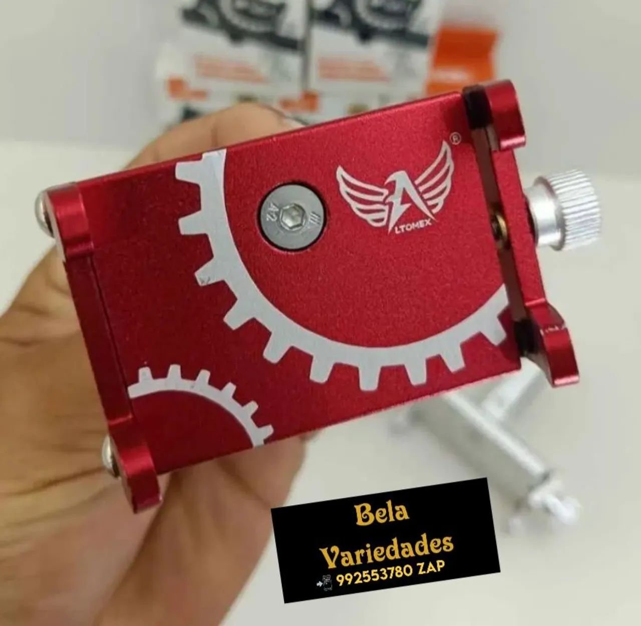 SUPORTE PRA  CELULAR MOTO BIKE DE ALUMÍNIO FIXA GUIDÃO  - Foto 3