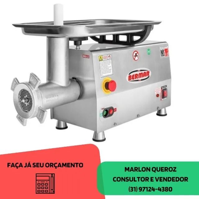 Moedor de Carne Bermar Boca 22 127-220v Novo