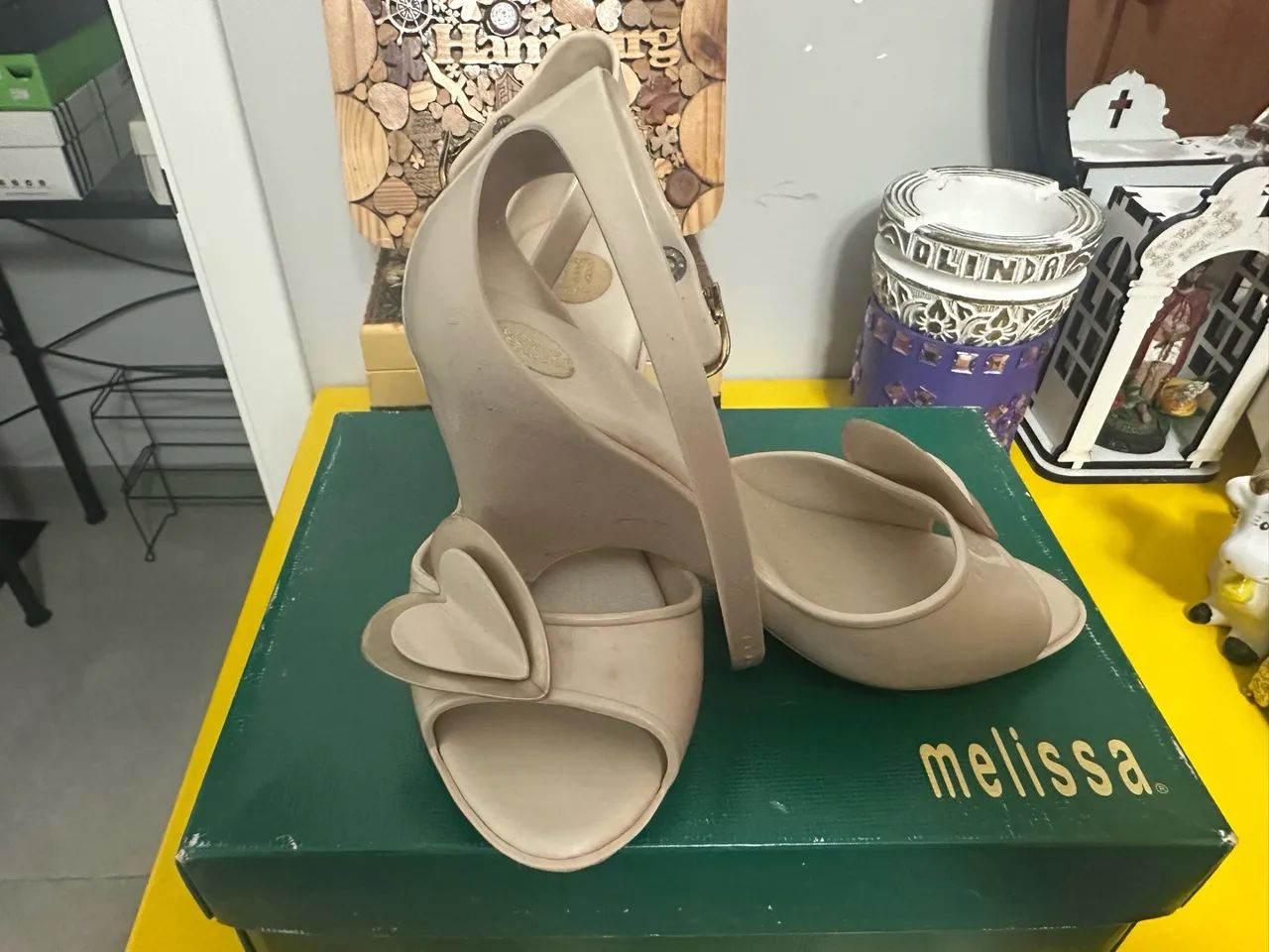 Melissa renda e coração Tam 37 - Foto 3