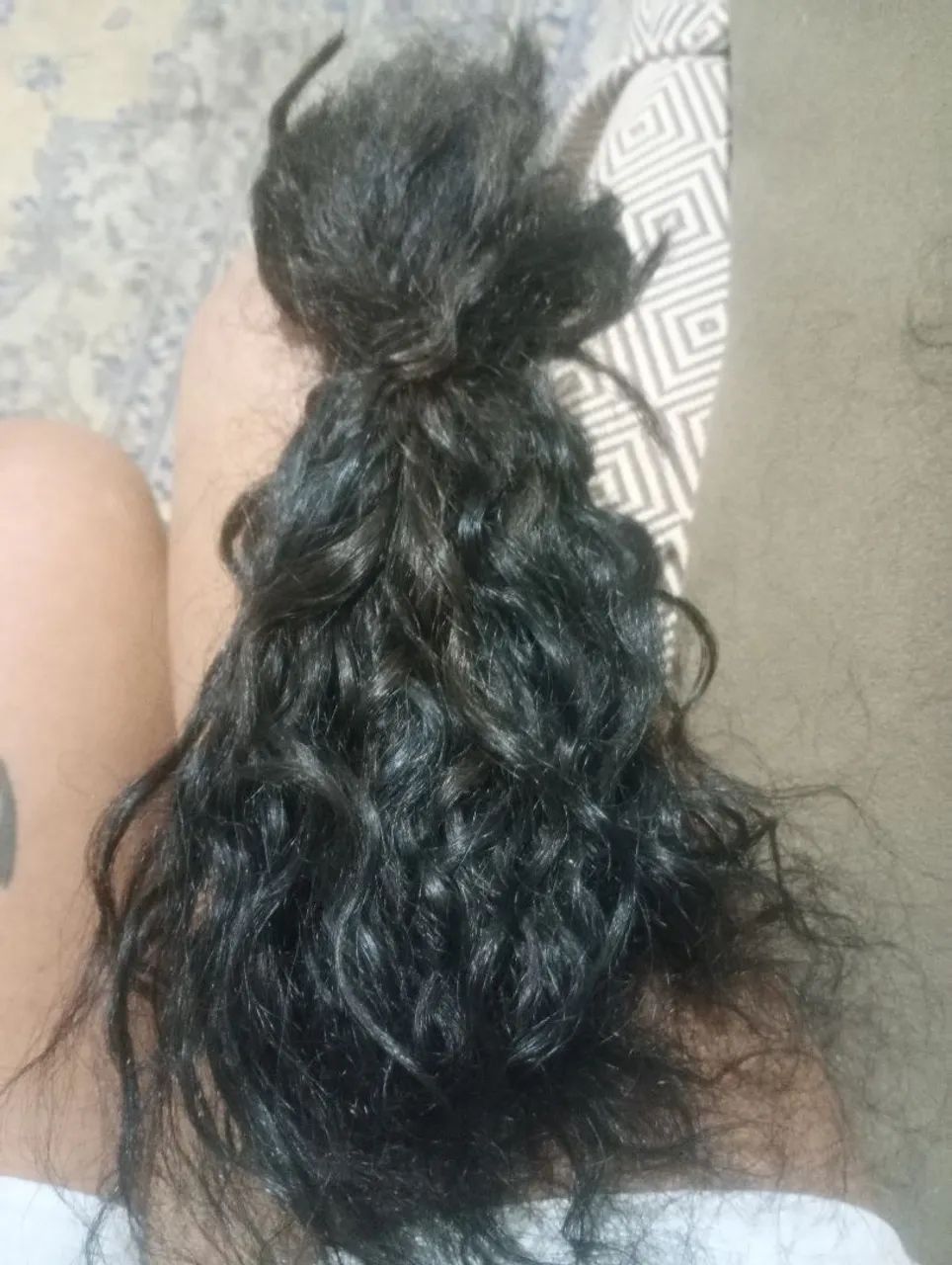 Cabelo brasileiro cacheado 35cm - Foto 2