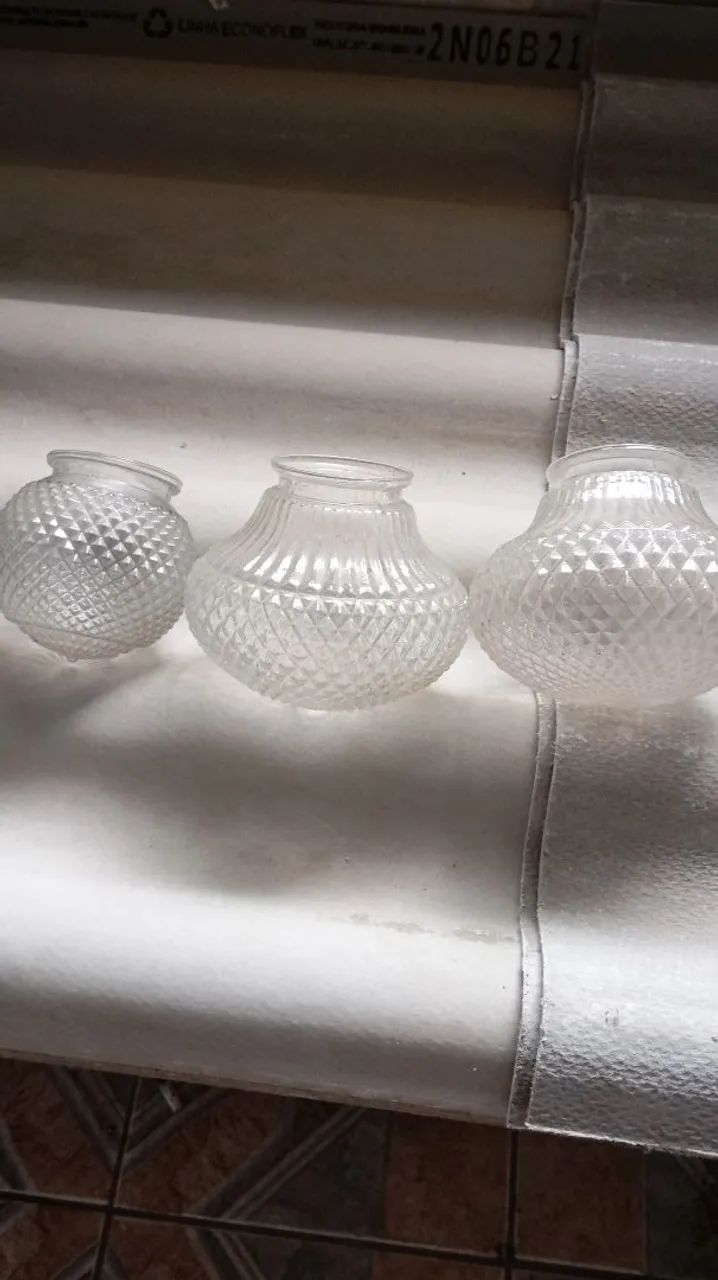 Globo para lâmpada de vidro 