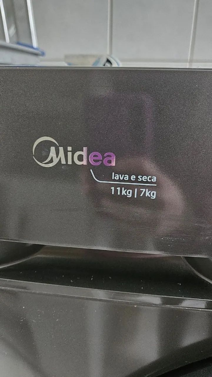 Lava e Seca Midea MF200 11kg/7kg Titanium 220V - Excelente Estado - Foto 3