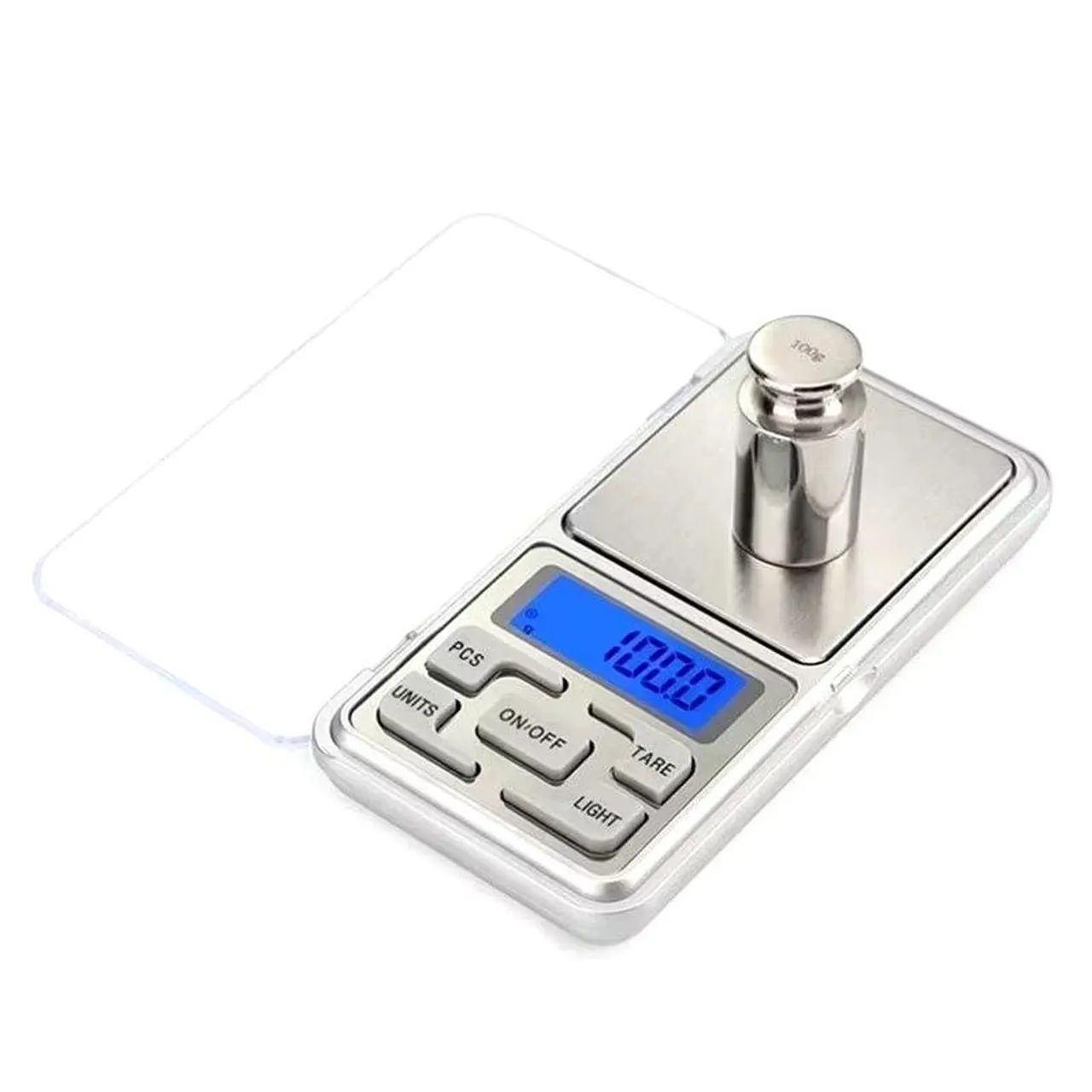 Mini balança digital portátil alta precisão 0,01g até 500g Pocket scale com 2 pilhas AAA