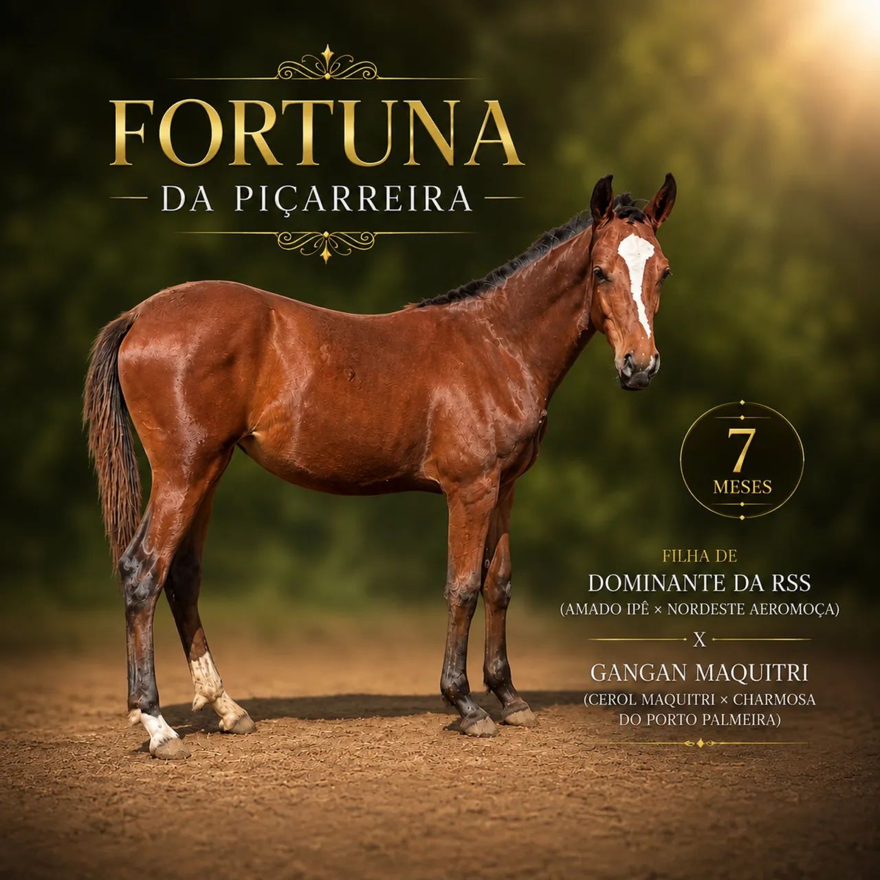 Potrinha Mangalarga Marchador de alta genética(7 Meses)