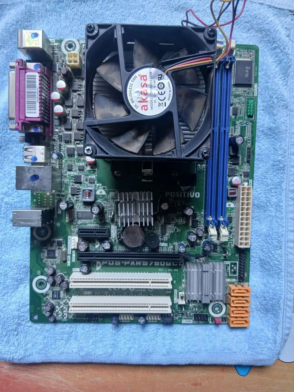 Kit placa-mãe+processador+air cooler