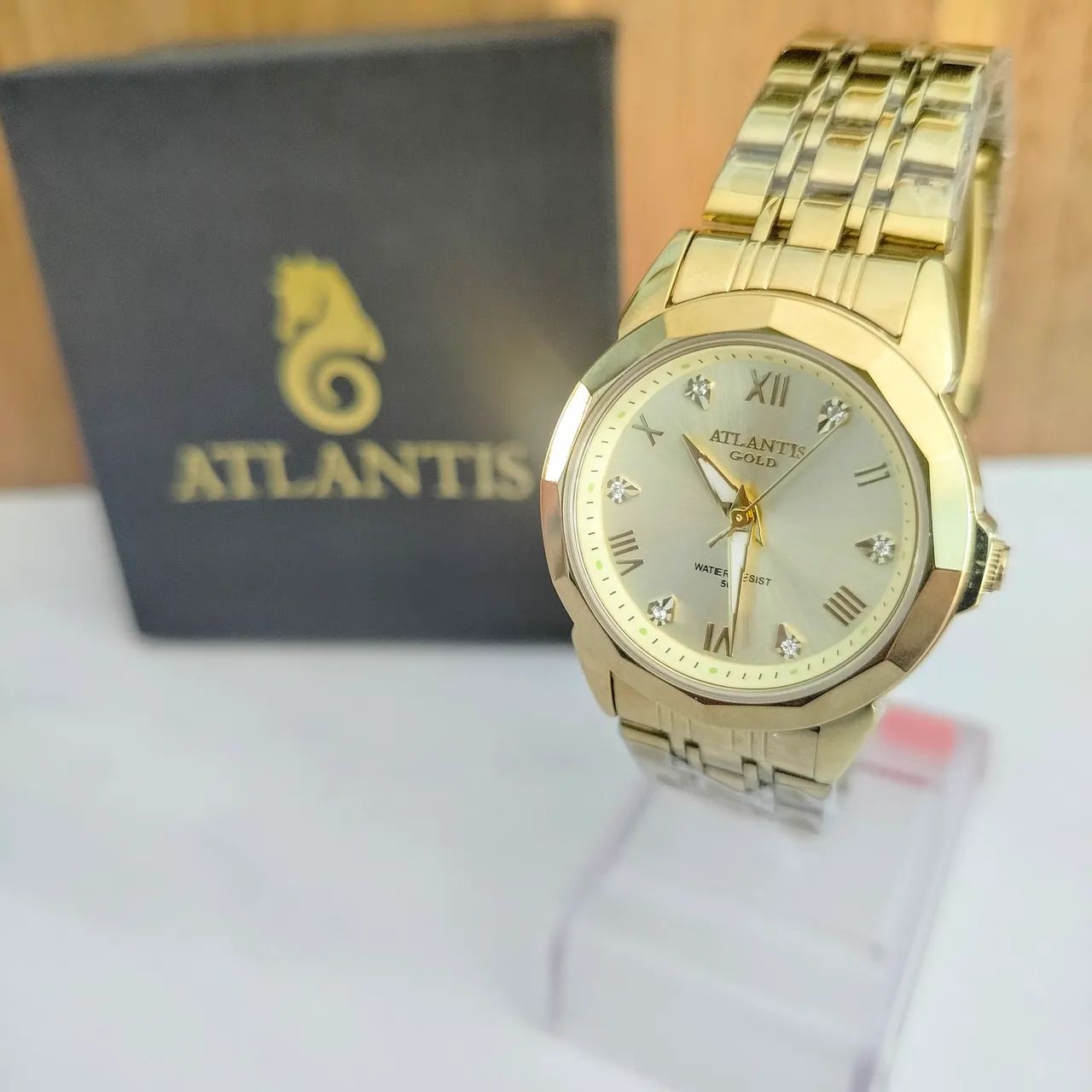 Relógio original prova de água atlantis gold  - Foto 4