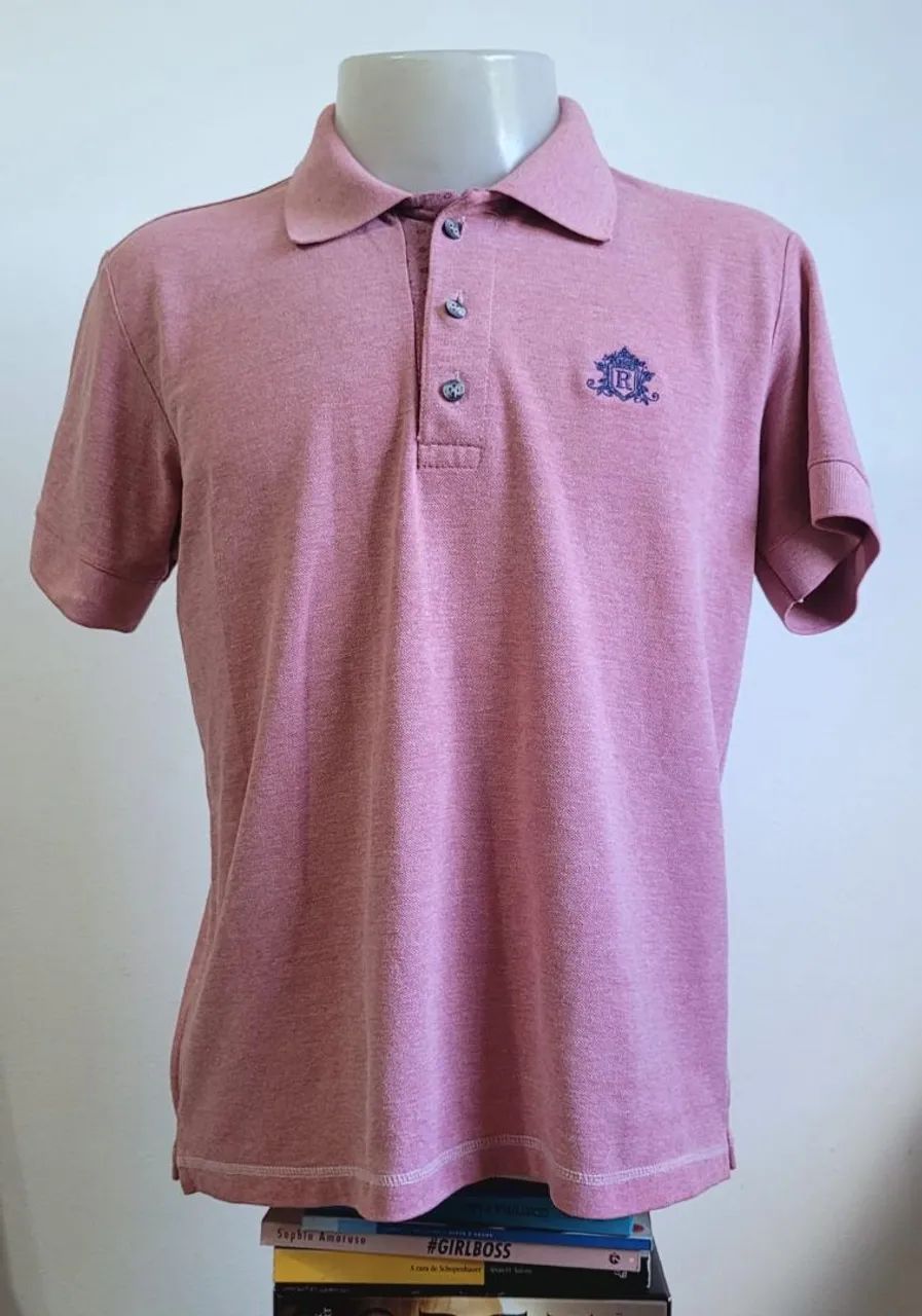 Camisa Polo Goiaba Tam M - Foto 4