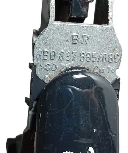Macaneta Externa Porta Esquerda Volkswagen Fox 2005 2010 Preto