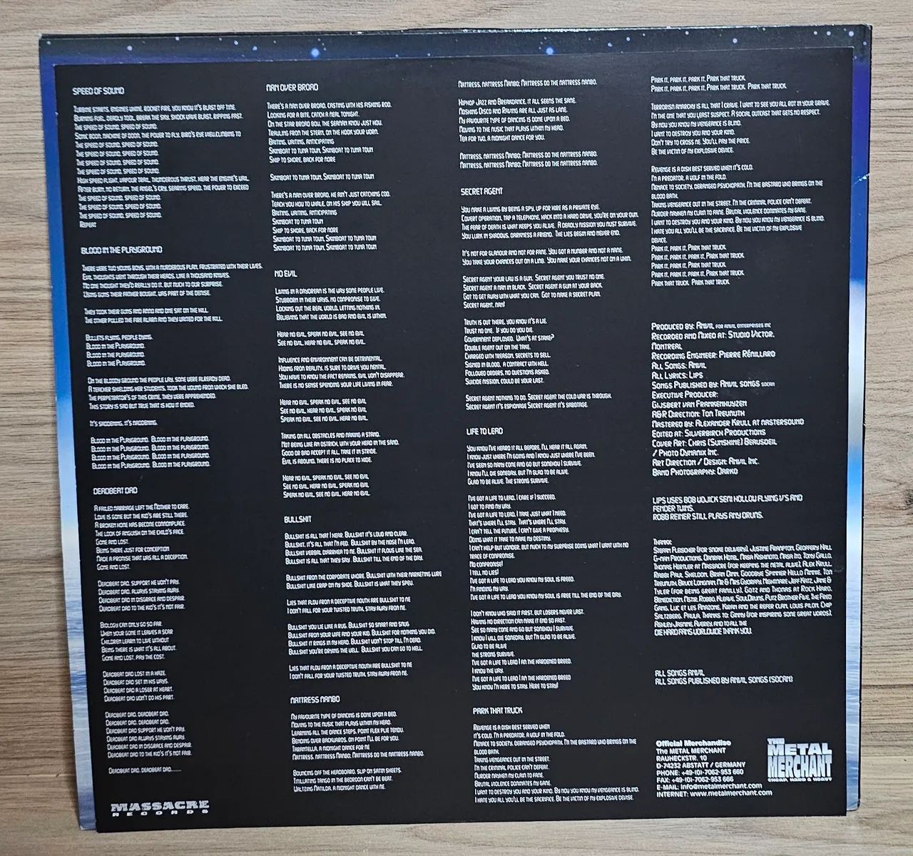 Anvil LP Speed of Sound RARO - Foto 3