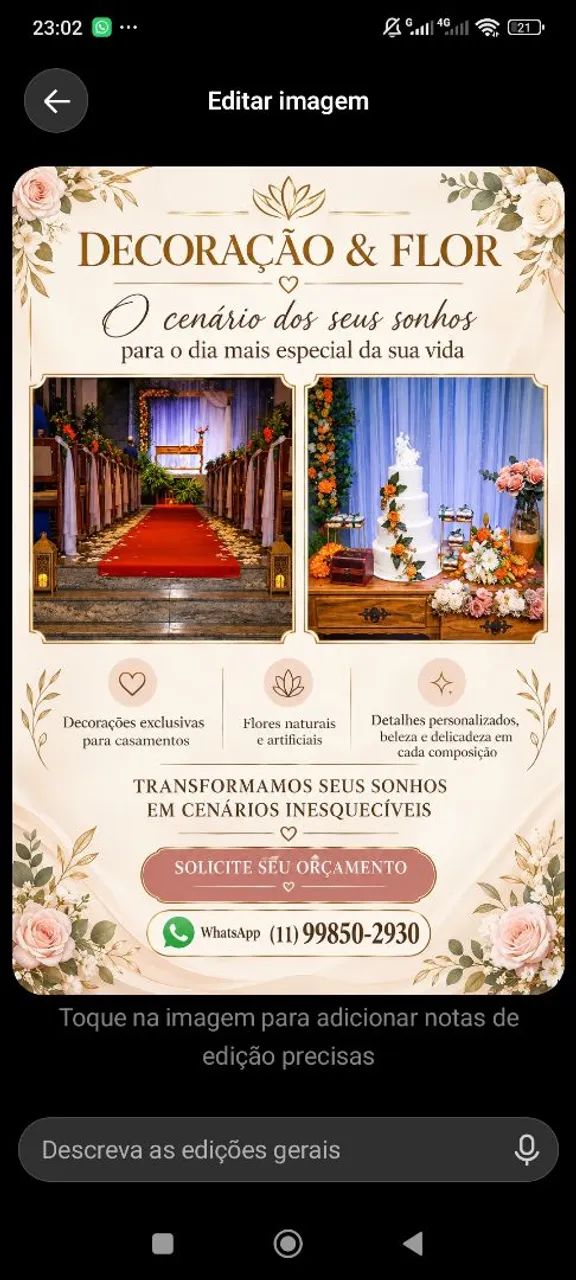 Decoração para casamento 