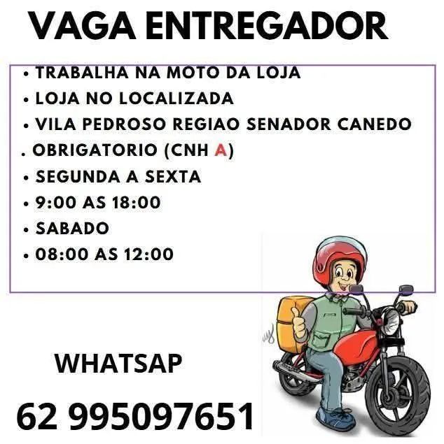 Contrata se entregador