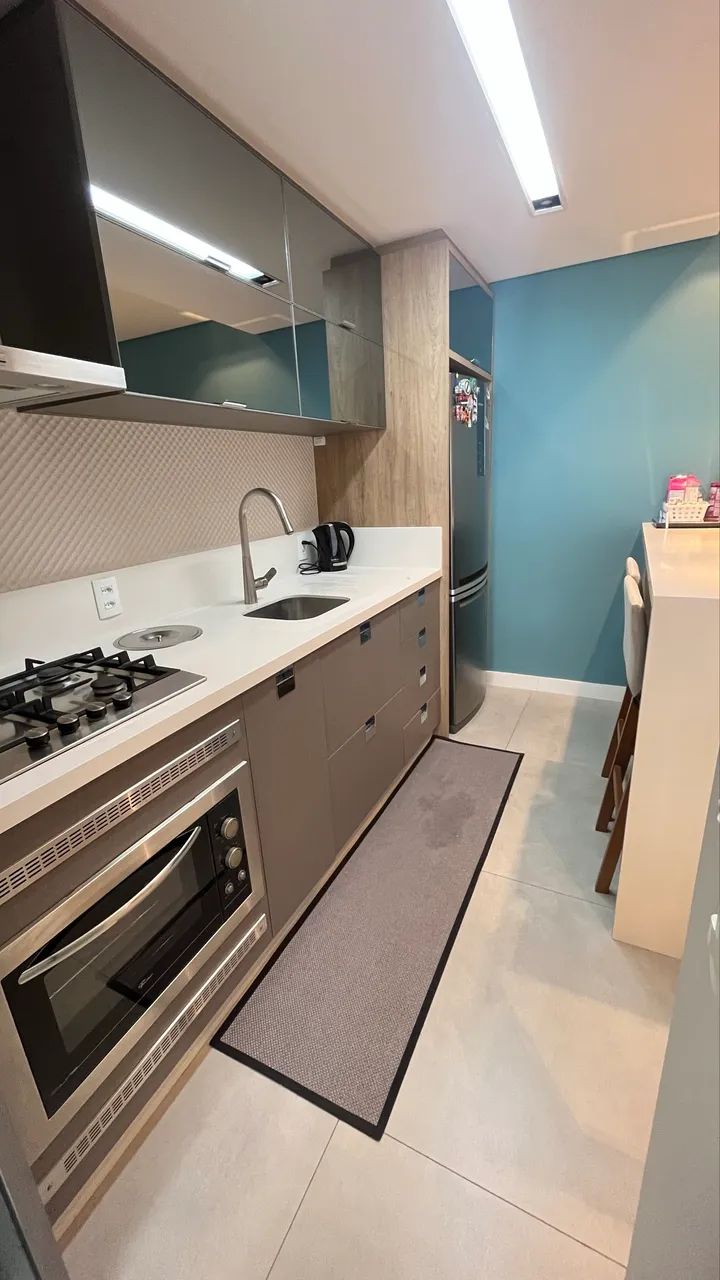Apartamento 2 quartos com suíte mobiliado no centro de Santo Amaro da Imperatriz 