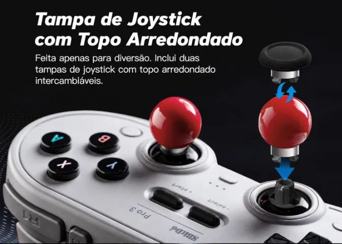 [LACRADO] 8BitDo Pro 3 - Switch/Switch 2, PC, android R$339  · Em estoque - Foto 3