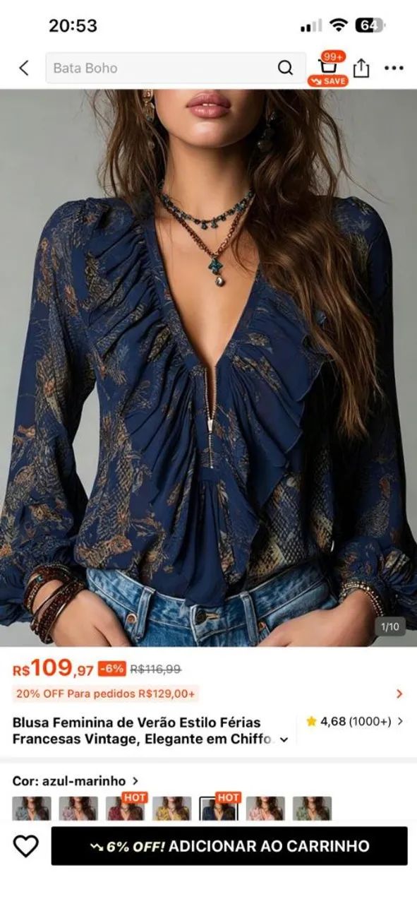Blusa feminina  - Foto 2