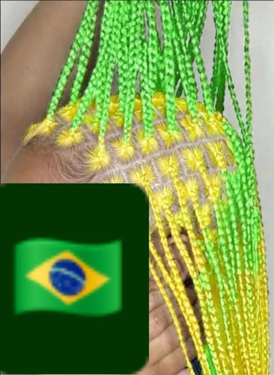 TRANÇAS COLORIDAS: ISSO É COPA DO MUNDO!!! - Foto 2