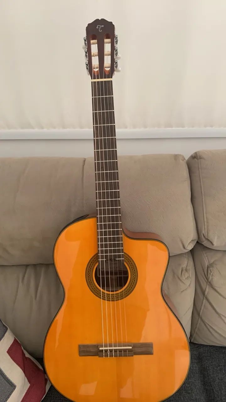 VIOLÃO TAKAMINE GC1NT NA CAIXA  - Foto 5
