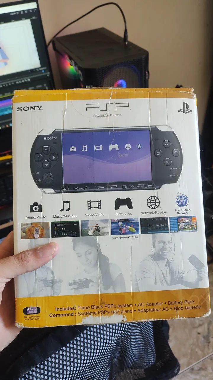 Psp com caixa e Jogos Originais - Consoles de Vídeo Game - Jardim