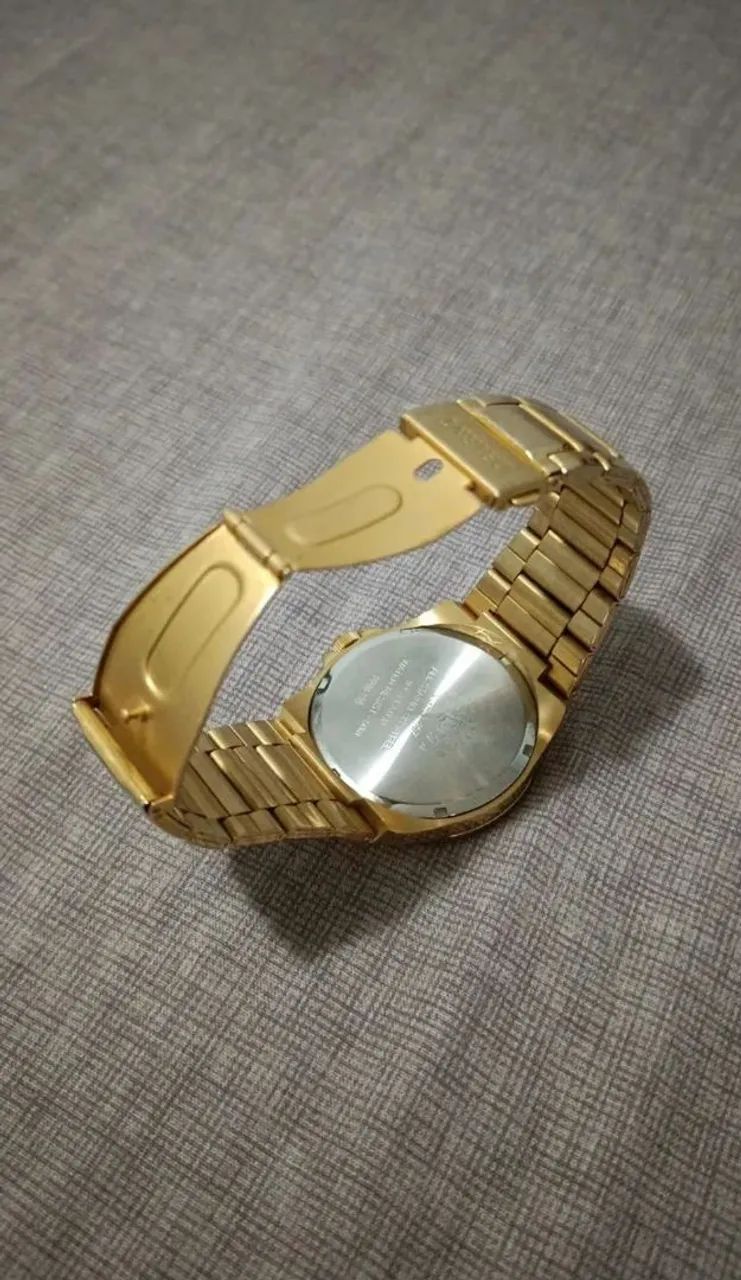 Relógio Orient Masculino Dourado - Foto 2