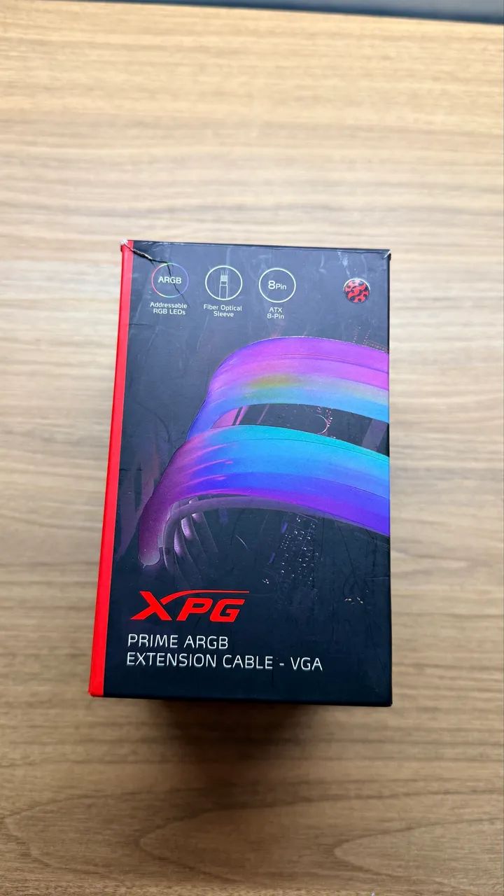 Cabo Sleeved XPG ARGB GPU | Extensor Placa de Vídeo RGB TOP - Foto 2