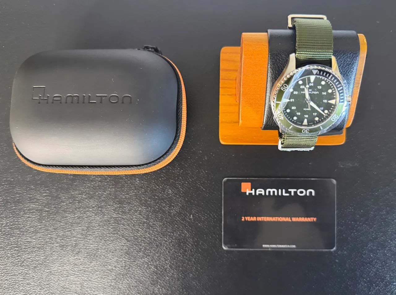 Relógio Hamilton Khaki Navy Scuba Verde Novo - Foto 2