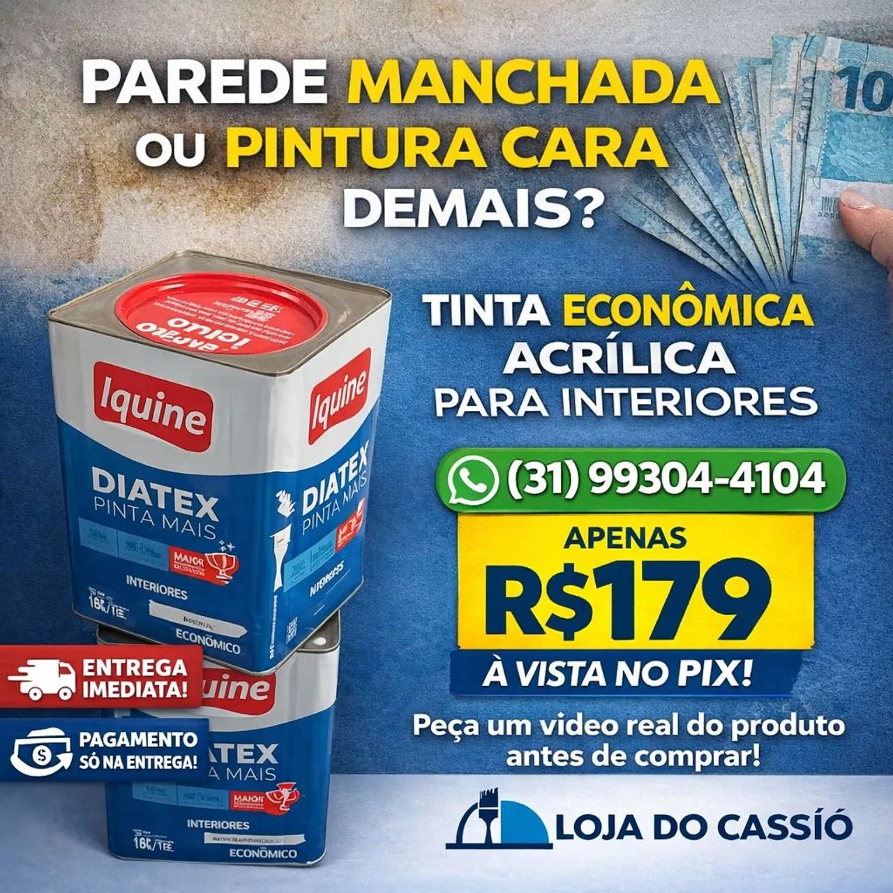 Tinta Acrílica Boa e Barata - BH 
