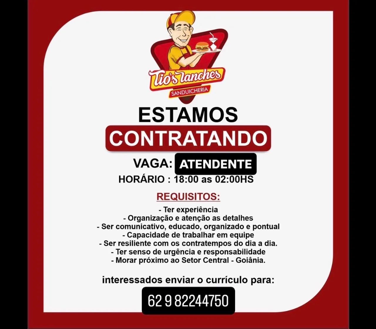 Vaga ATENDENTE