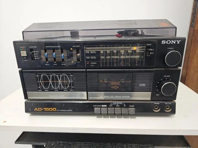 Aparelho de som Sony AD - 1500, Clássico 3x1