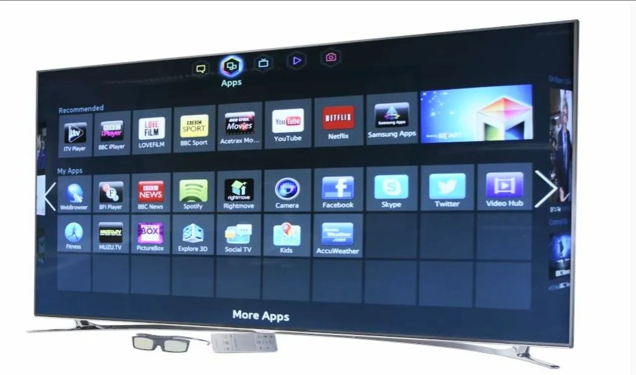 TV SAMSUNG 46 polegadas 3D SMART<br>UN46F8000 3D SMART
