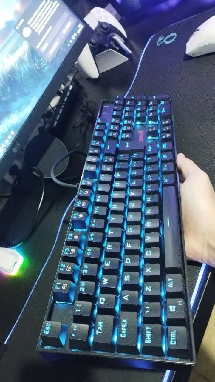 Teclado Mecânico Redragon Mitra RGB 100%