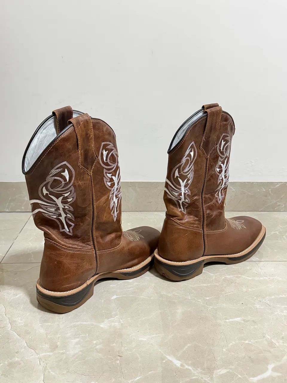 Bota Texana em couro - Foto 3