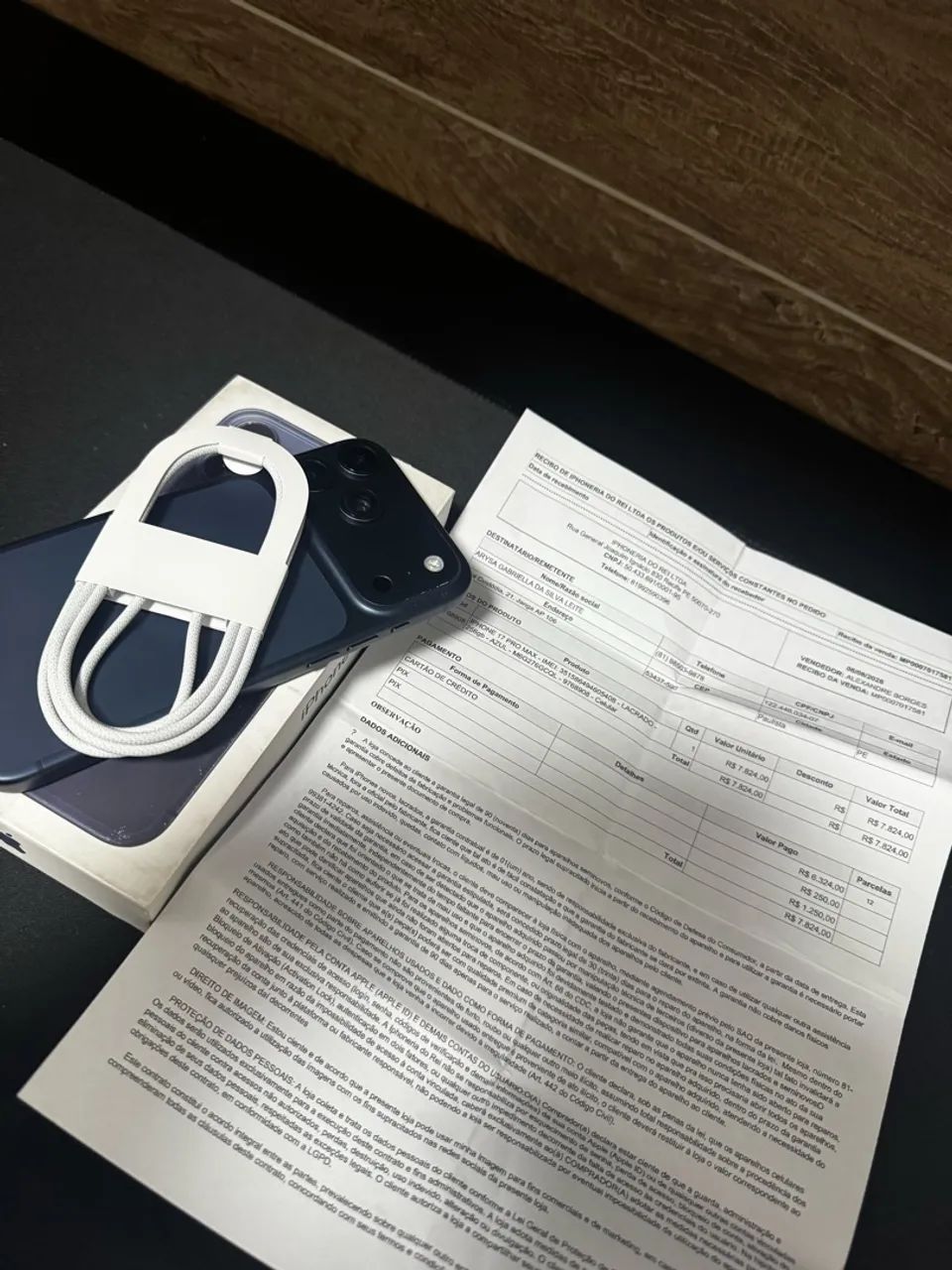 iPhone 17 pro max azul 256