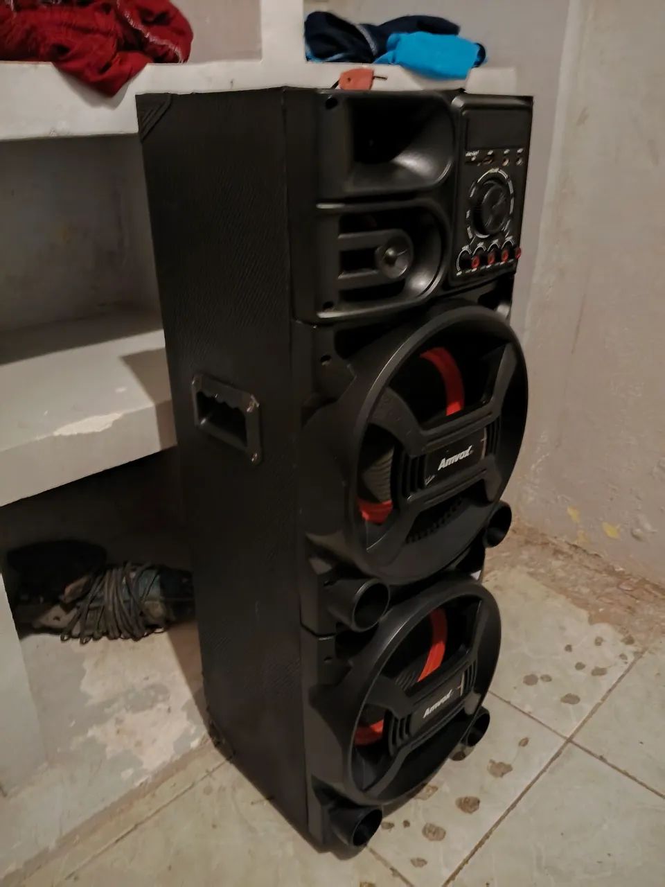 Caixa amplificada anvox de 1000wt