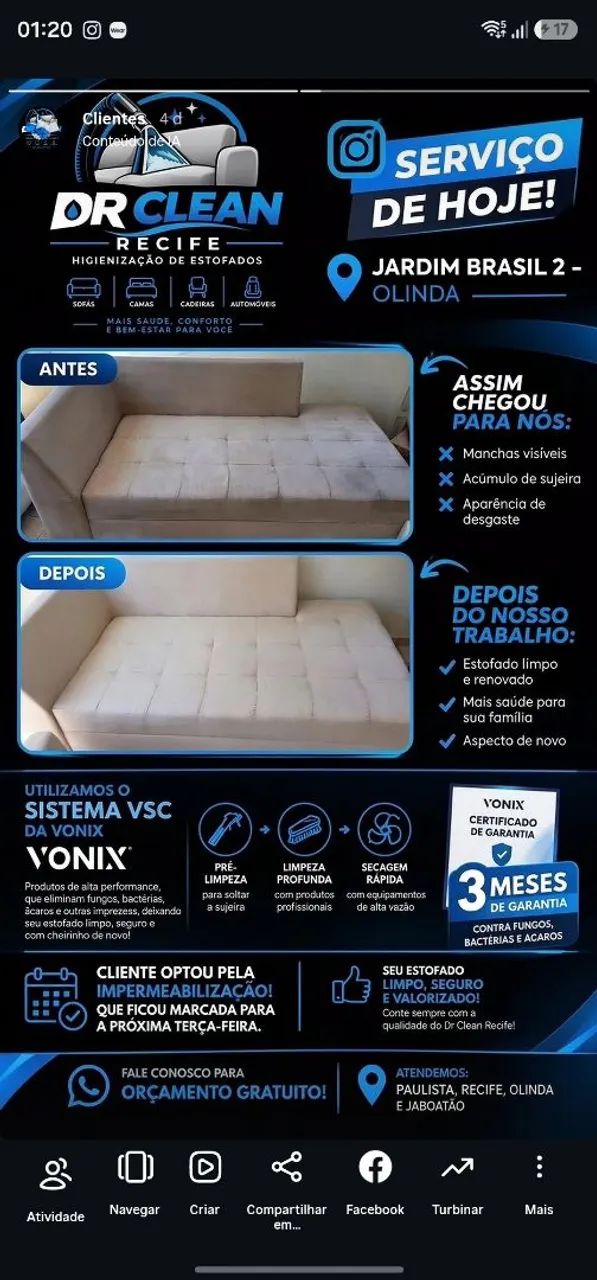 Lavagem a seco de estofados  - Foto 2