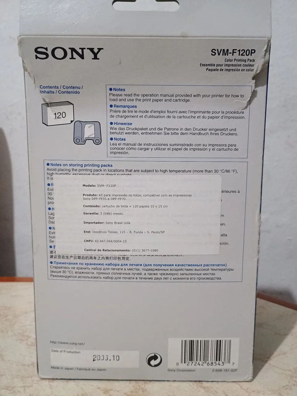 Sony Pacote de impressão de 10 x 15 cm - Foto 4