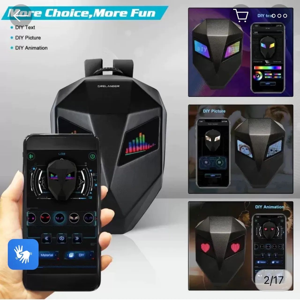 Mochila com led para moto  - Foto 3