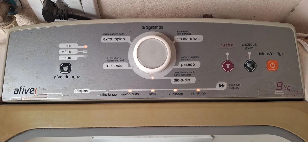 Lavadoura Brastemp Active 9kg em perfeito funcionamento. - Foto 3