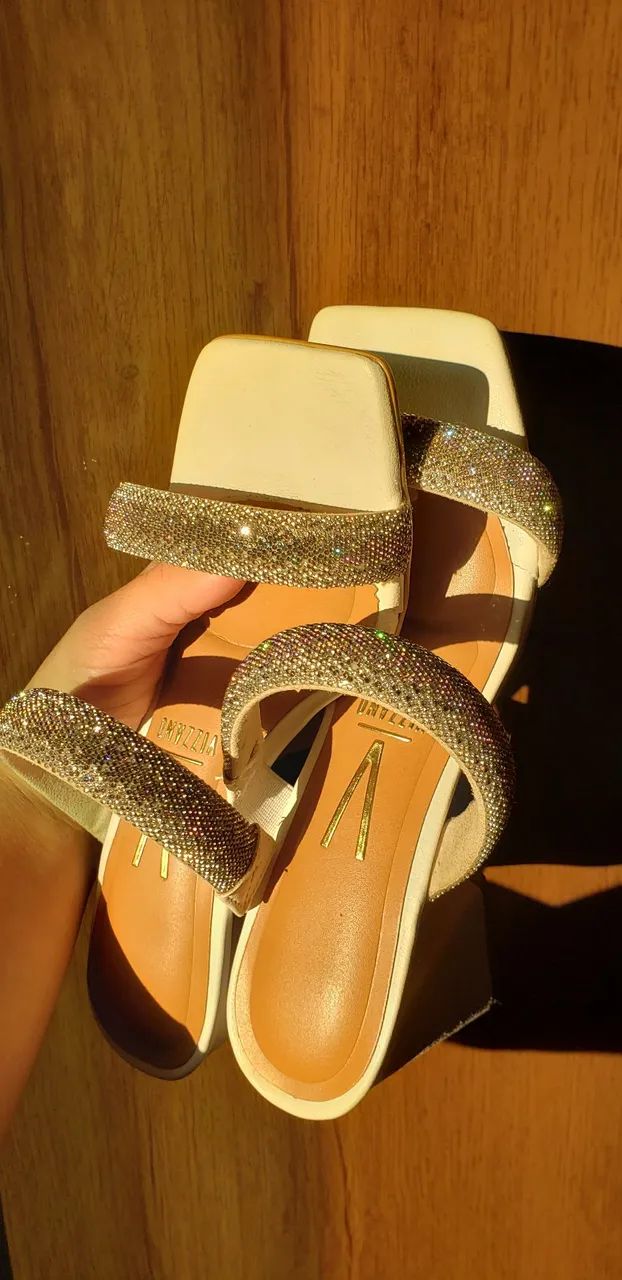 Tamanco strass 37 - Foto 2