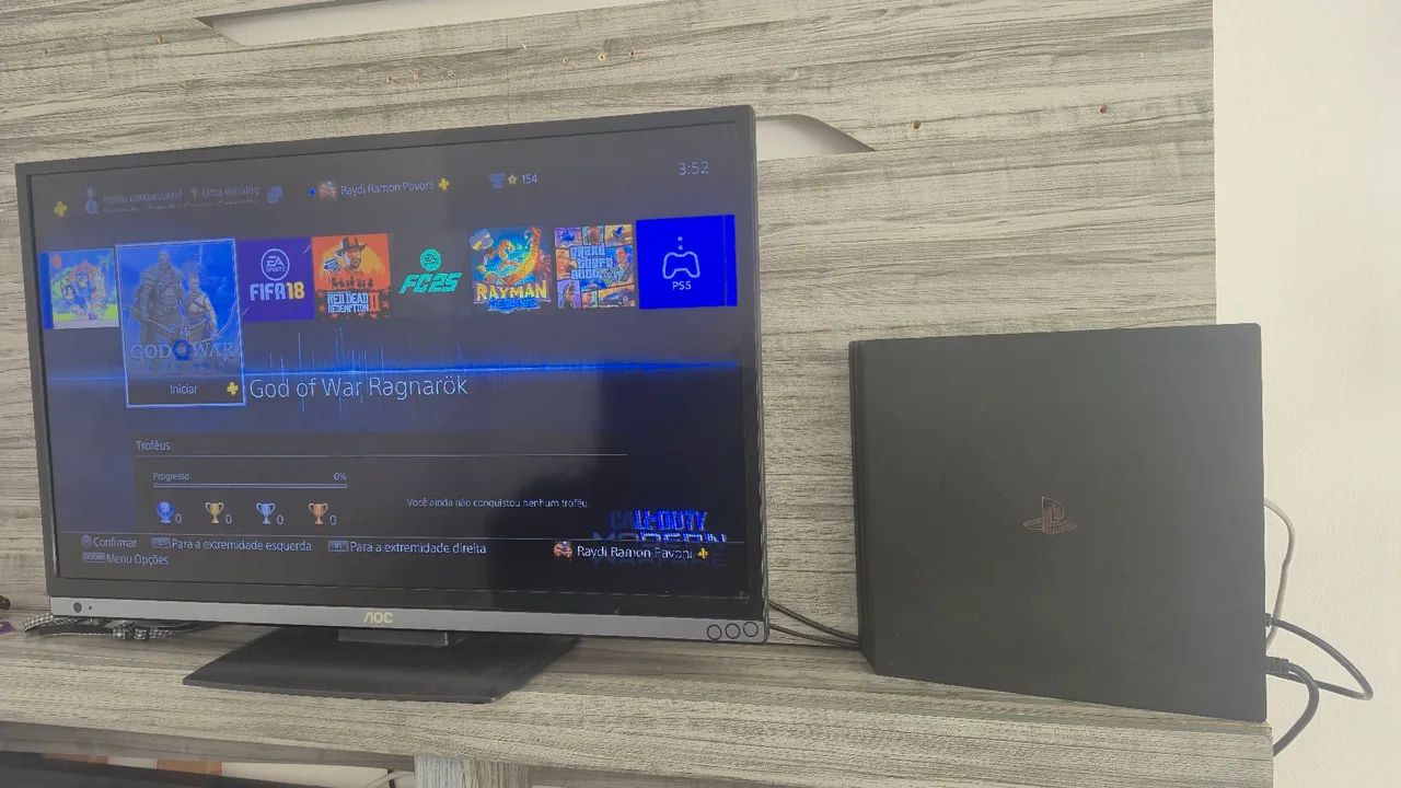 Ps4 pro 1 tera com 2 controles  - Foto 3