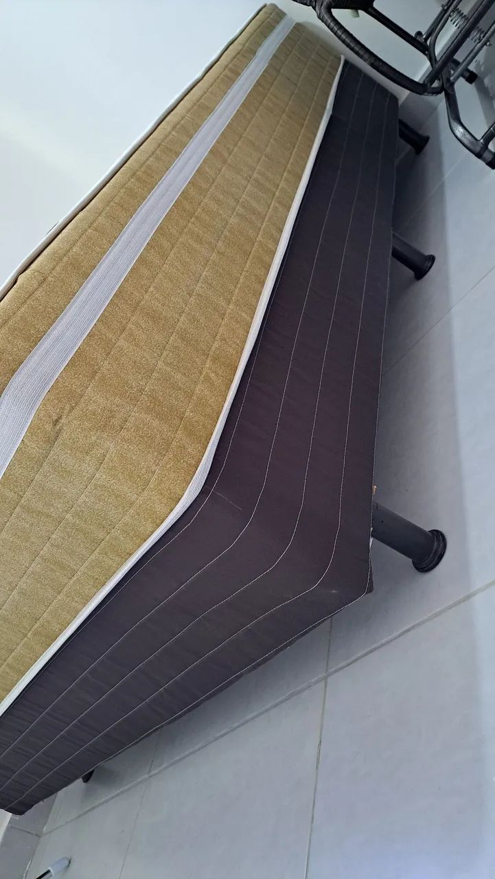 Cama casal, box conjugado de molas, semi nova!  - Foto 5