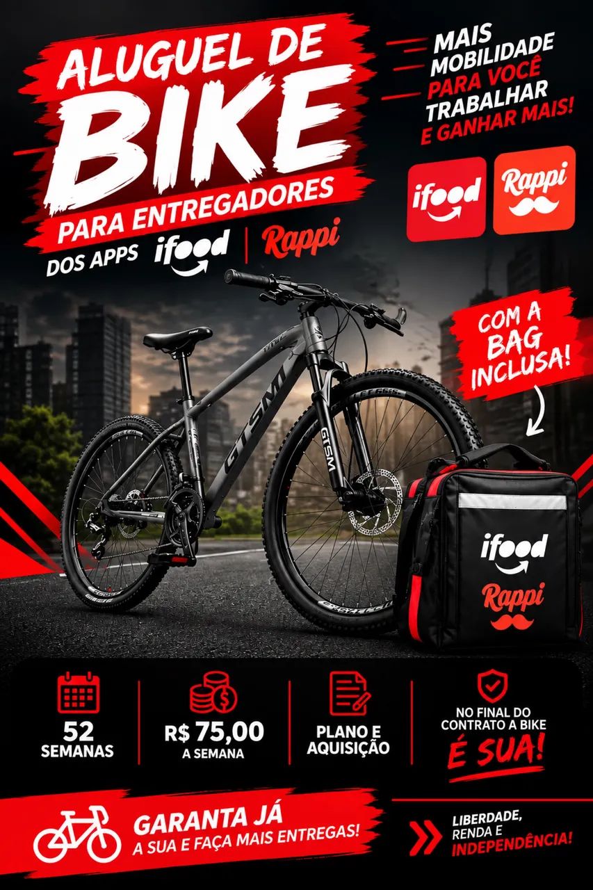 Aluguel de bikes para apps 
