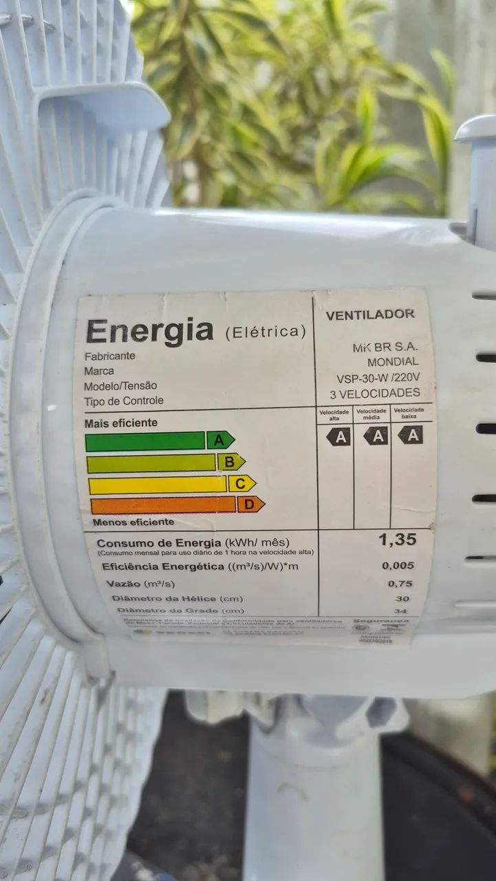 Ventilador 30cm Turbo Mondial  - Foto 3